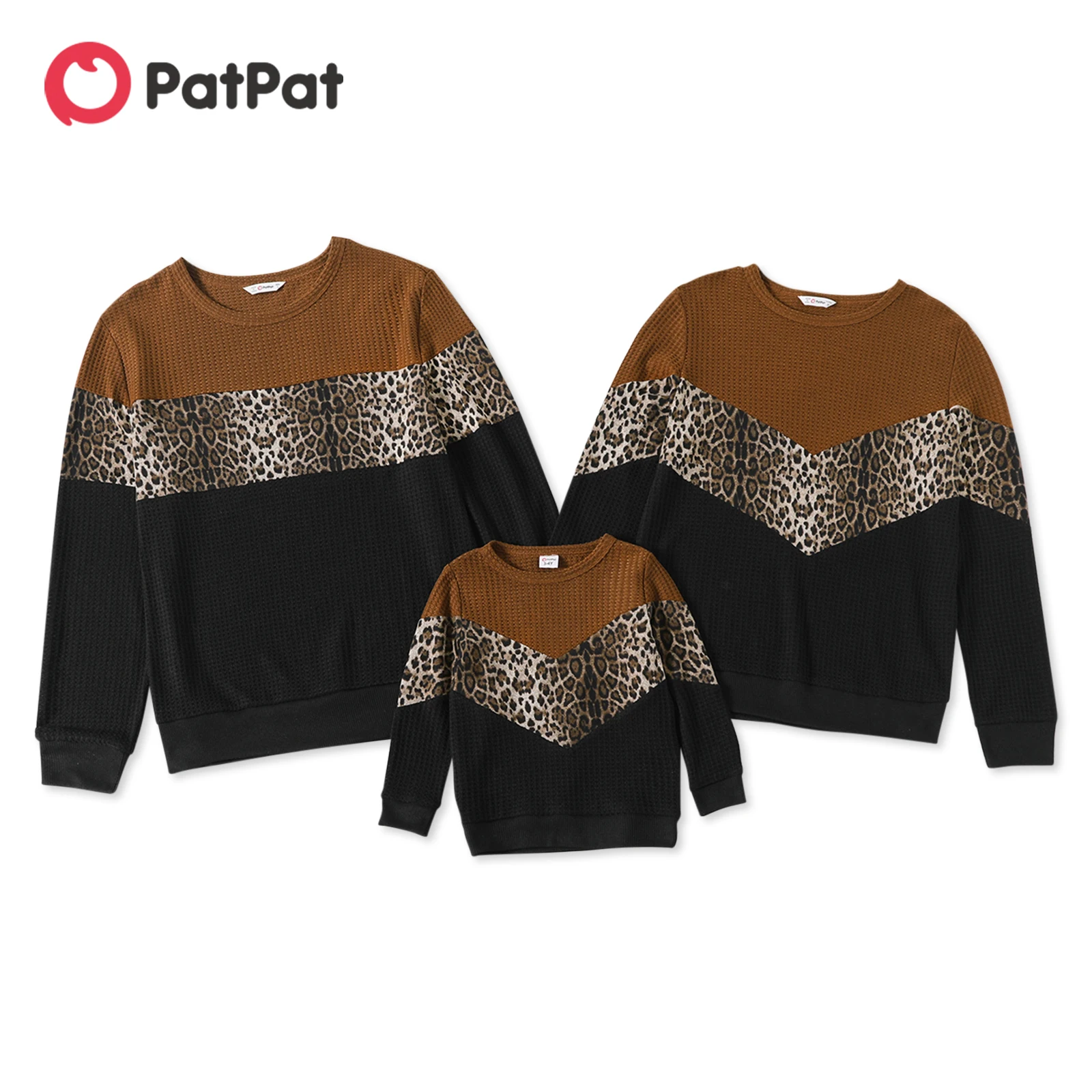 PatPat Family Matching Leopard Color Block Long-sleeve Knitted Pullover Sweatshirts
PatPat Family Matching Leopard Color Block Long-sleeve Knitted Pullover Sweatshirts