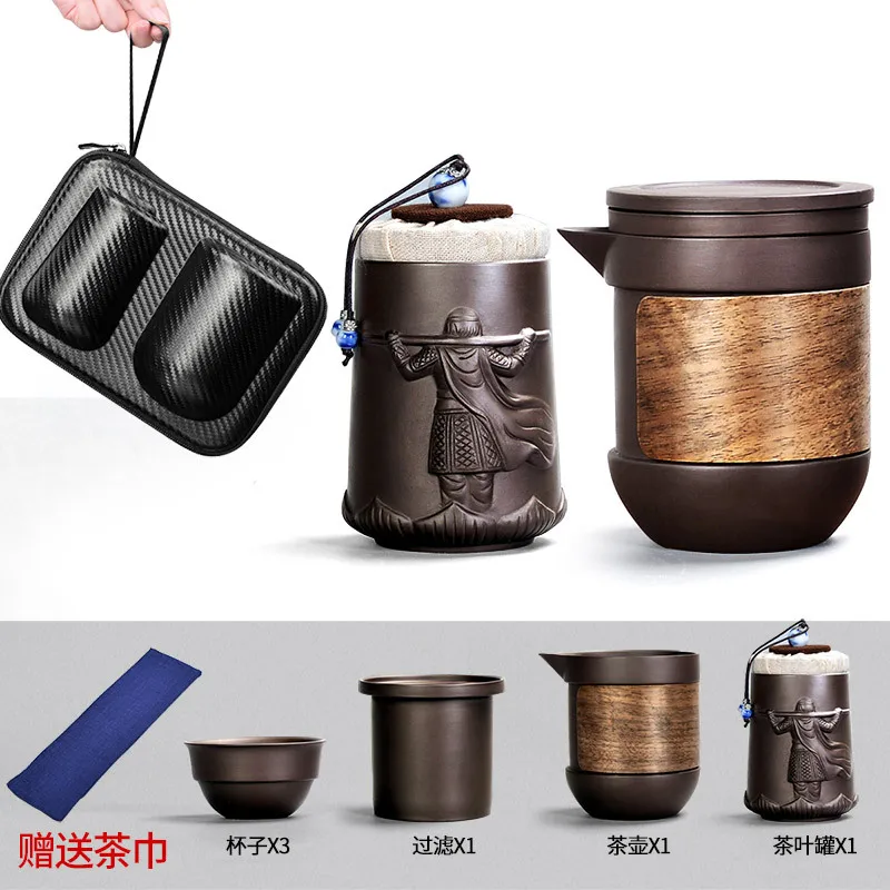 Purple Sand Tea Set black Ceramic Japanese Tea Cup Set Portable Travel Teaware Kung Fu Tea Cup 1 Pot 3 Cups Gaiwan Teaware Gifts
Purple Sand Tea Set black Ceramic Japanese Tea Cup Set Portable Travel Teaware Kung Fu Tea Cup 1 Pot 3 Cups Gaiwan Teaware Gifts