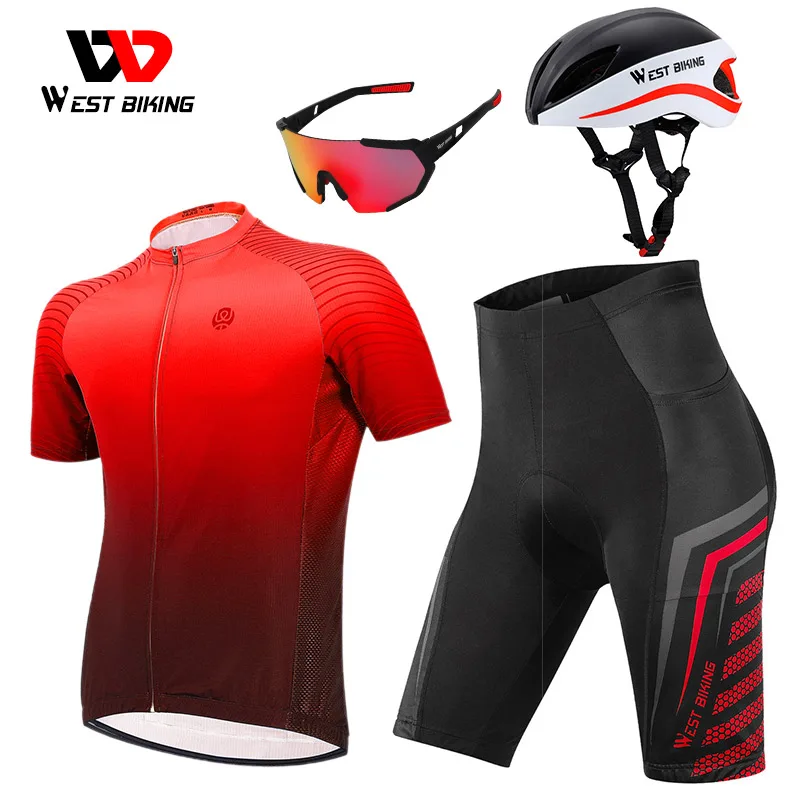 WEST BIKING Professional Cycling Set MTB Bike Clothing Racing Bicycle Clothes Uniform Summer Quick-dry Cycling Jersey Set
WEST BIKING Professional Cycling Set MTB Bike Clothing Racing Bicycle Clothes Uniform Summer Quick-dry Cycling Jersey Set