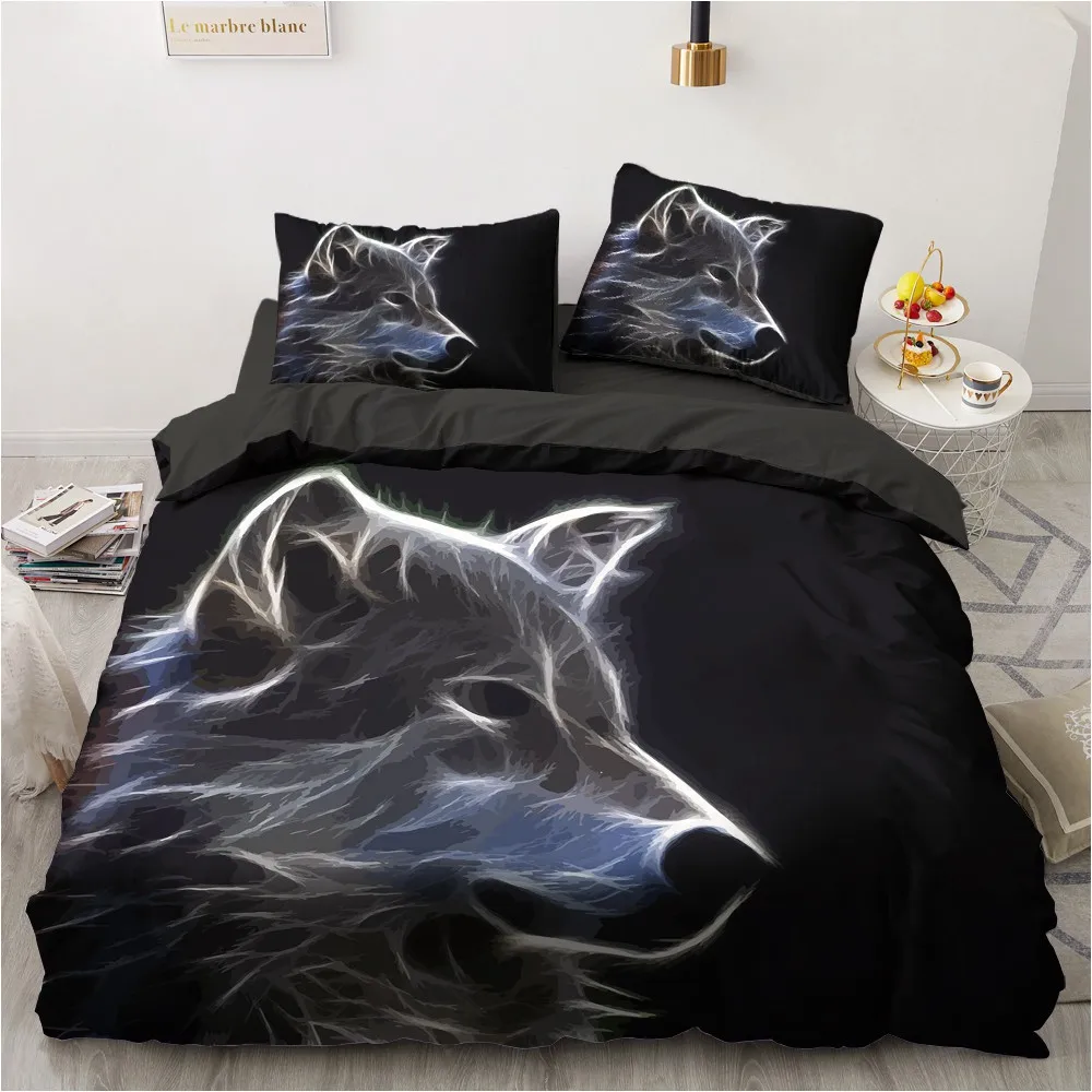3D Custom Design Gray Quilt Cover Sets Animal Bed Linens Pillow Shams 203*230cm Full Double King Single Size Wolf Bedclothes
3D Custom Design Gray Quilt Cover Sets Animal Bed Linens Pillow Shams 203*230cm Full Double King Single Size Wolf Bedclothes