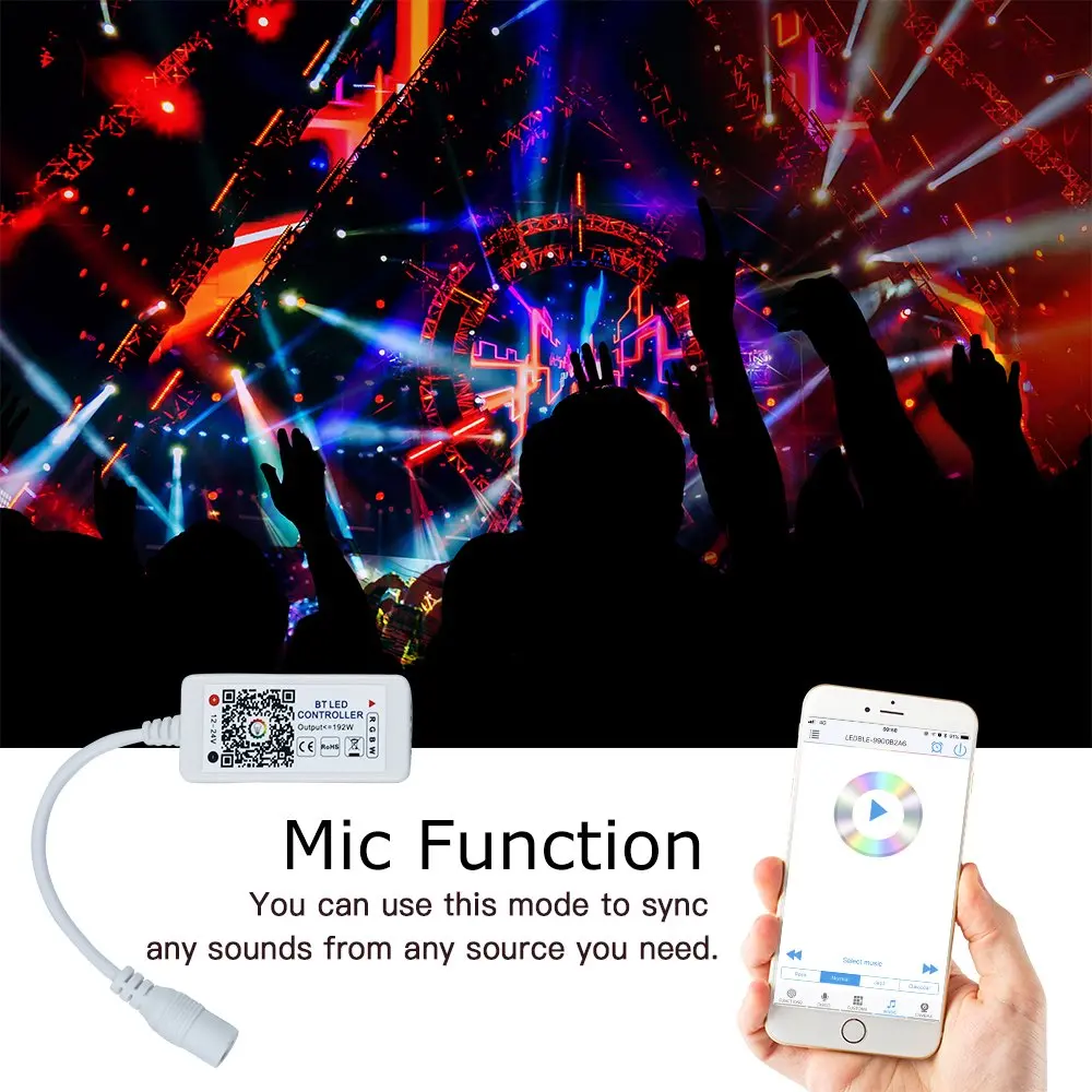 WIFI Bluetooth RGB LED Strip 12V Flexible Diode Tape 5M 10M Waterproof Ribbon Smart Phone Control Alexa Google Assistant Adapter | Лампы и