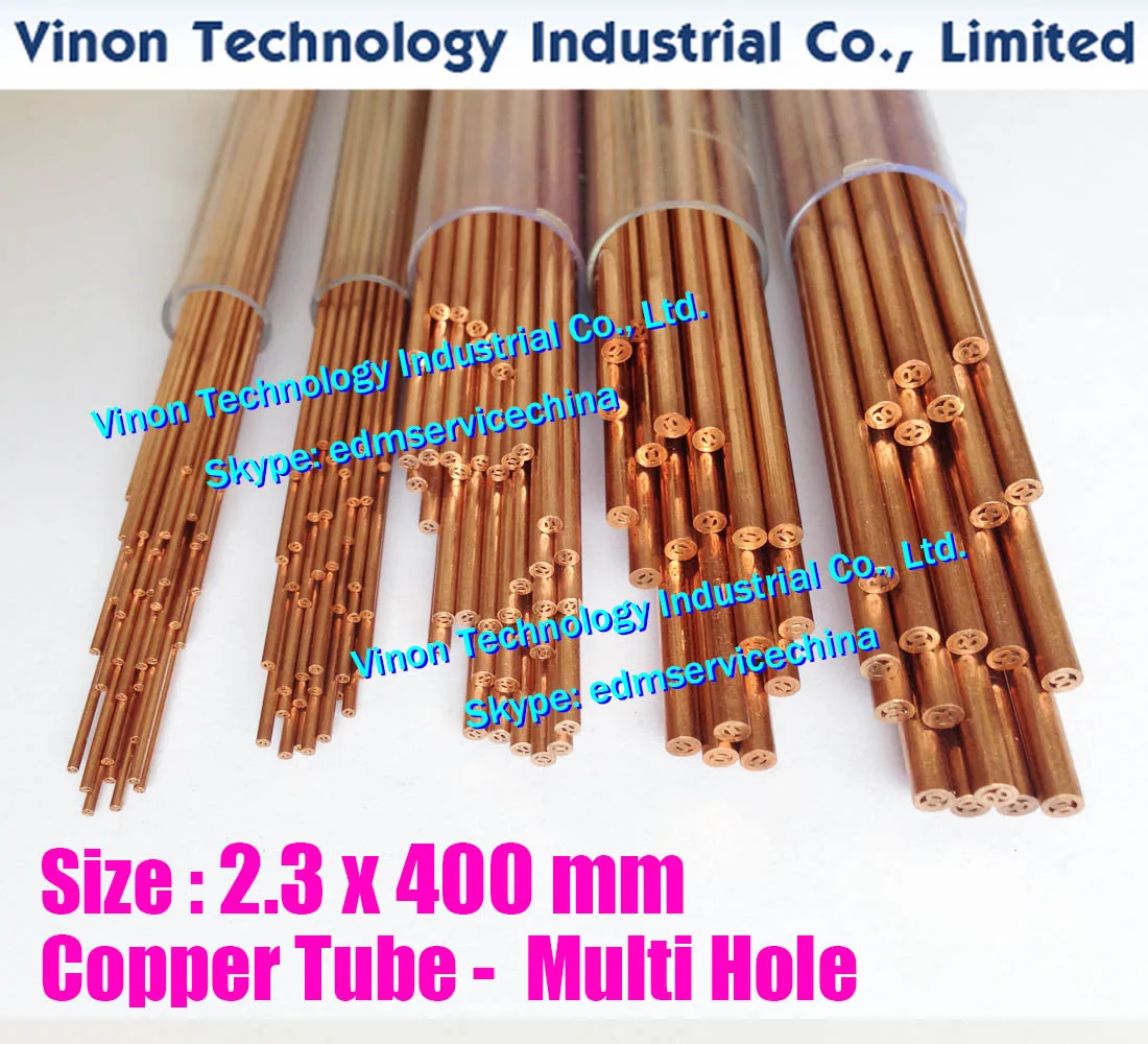 (25PCS/LOT) 2.3x400mm Copper Tube Multihole, Copper EDM Tubing Electrode MultiChannel Dia. 2.3mm, 400mm Long for Superdrill EDM
(25PCS/LOT) 2.3x400mm Copper Tube Multihole, Copper EDM Tubing Electrode MultiChannel Dia. 2.3mm, 400mm Long for Superdrill EDM