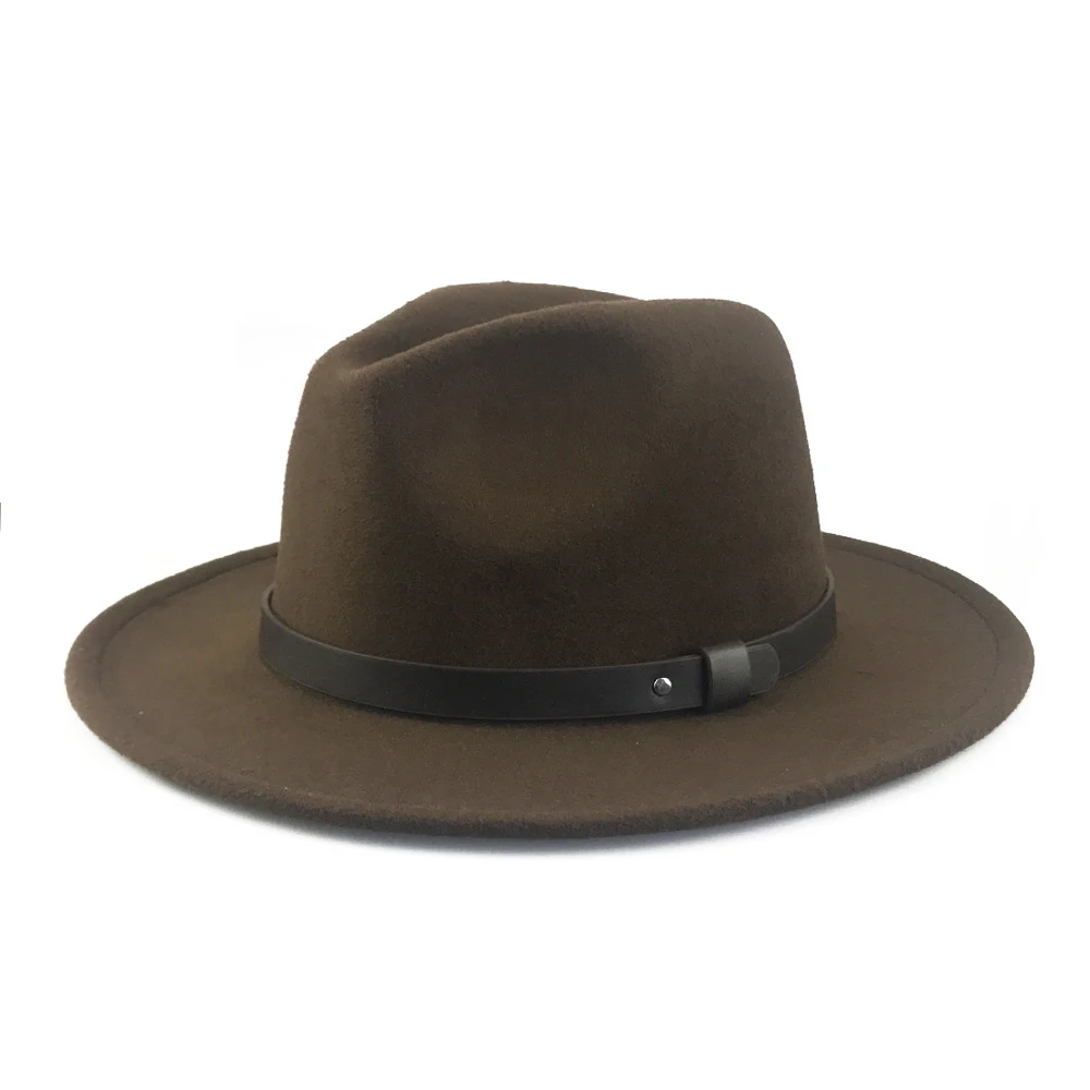 Simple Women Men Wool Vintage Gangster Trilby Felt Fedora Hat British Wide Brim Gentleman Elegant Lady Winter Autumn Jazz Caps
Simple Women Men Wool Vintage Gangster Trilby Felt Fedora Hat British Wide Brim Gentleman Elegant Lady Winter Autumn Jazz Caps