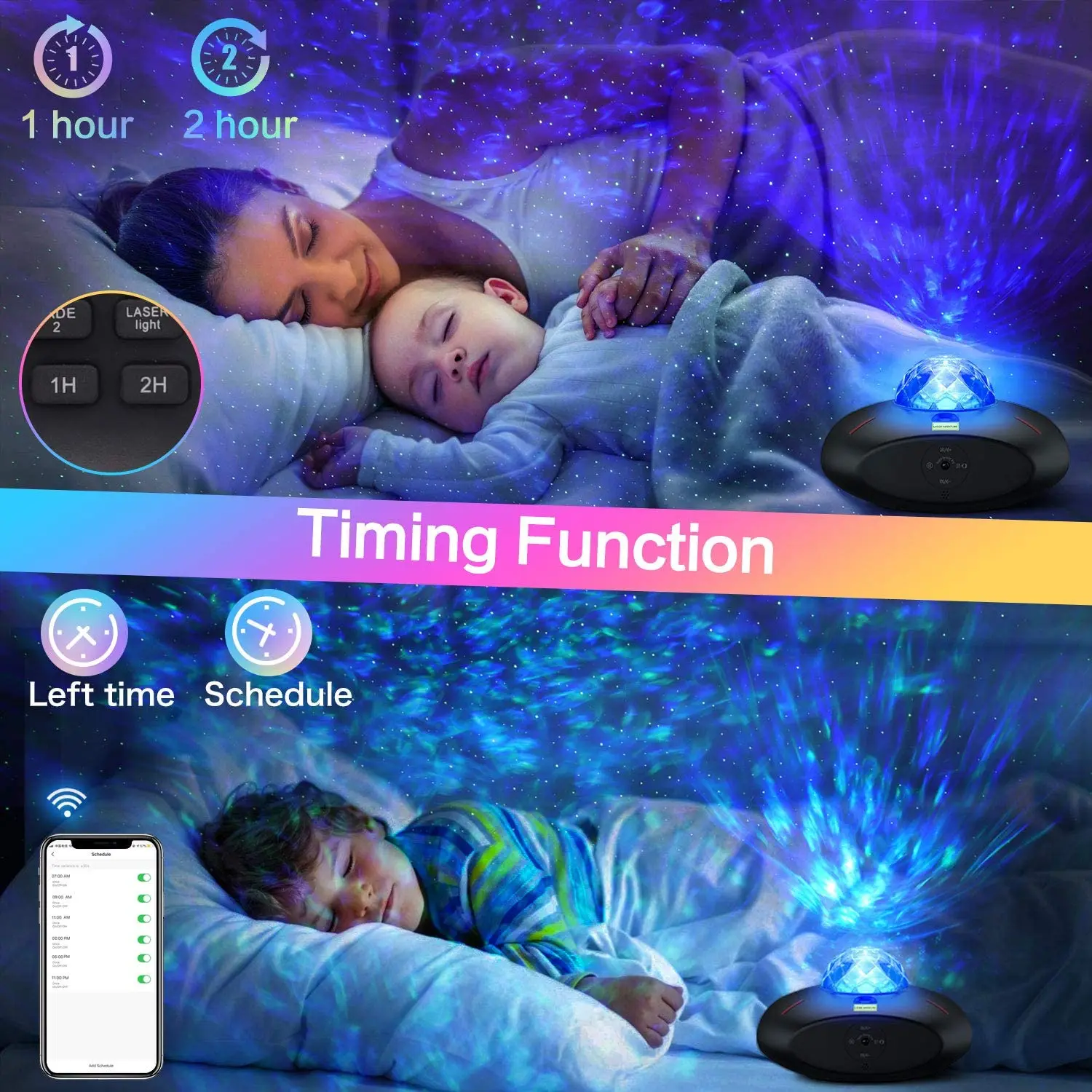 Novelty Lighting Children Gift Smart WiFi Galaxy Star Sky Projector with Bluetooth Speaker for Home Decoration Night Lamp
Novelty Lighting Children Gift Smart WiFi Galaxy Star Sky Projector with Bluetooth Speaker for Home Decoration Night Lamp