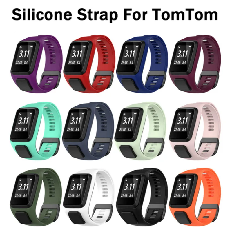 New Silicone Band For TomTom Runner 4 Sports Strap For TomTom Adventurer TomTom Golfer 2 TomTom Runner 2/3 Music TomTom Spark
New Silicone Band For TomTom Runner 4 Sports Strap For TomTom Adventurer TomTom Golfer 2 TomTom Runner 2/3 Music TomTom Spark