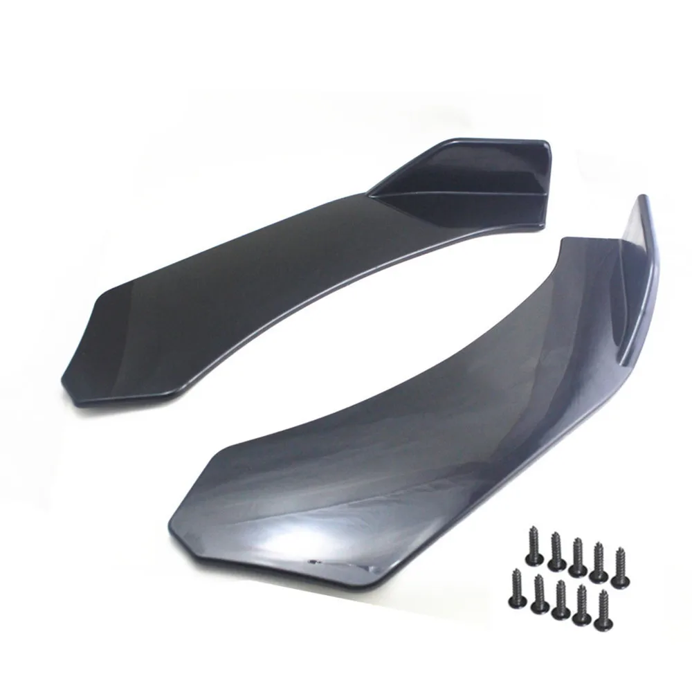 2pcs Black Car Front Bumper Diffuser Splitter Scratch Protector Canard Lip Body Shovels Splitter Lip Body Protector Kit
2pcs Black Car Front Bumper Diffuser Splitter Scratch Protector Canard Lip Body Shovels Splitter Lip Body Protector Kit