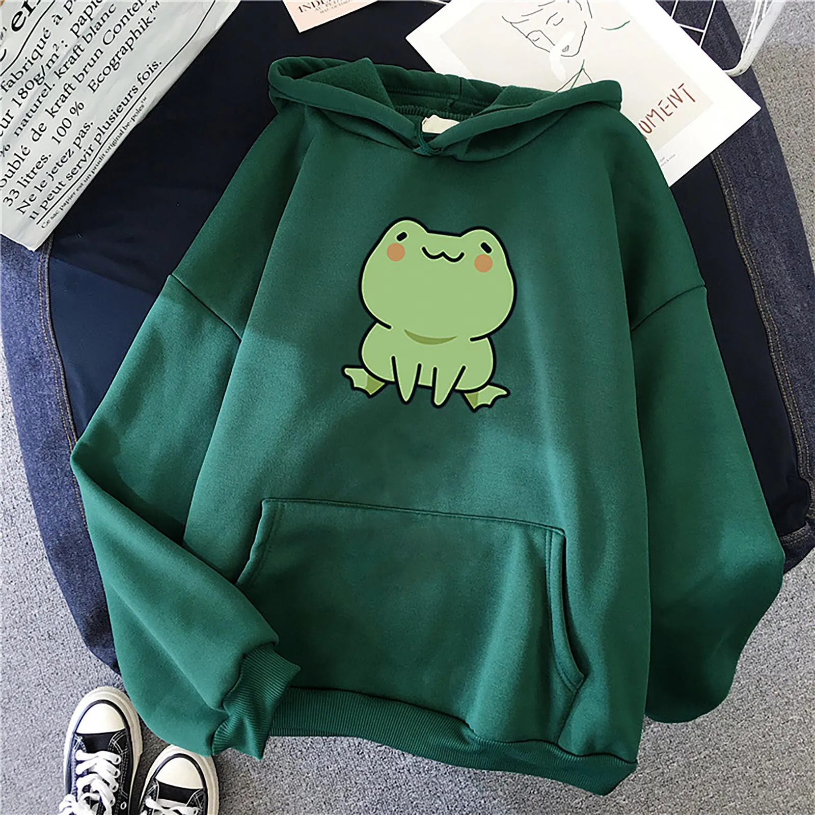 Cute Oversized Hoodie Long Sleeve Hoodies Women Print Sweatshirts