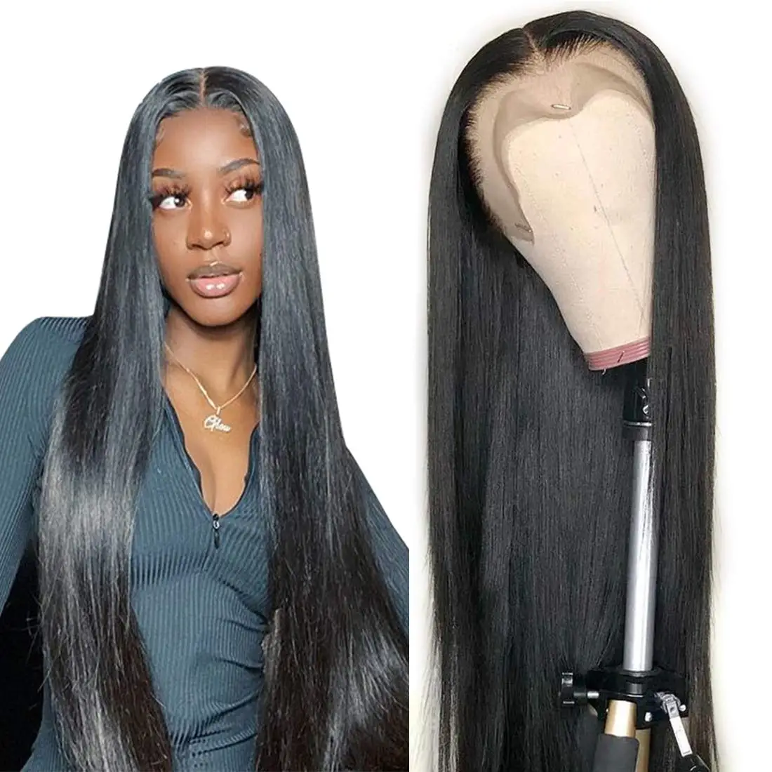 13x6 Lace Frontal Human Hair Wigs Pre Plucked Glueless Brazilian Bone Straight Transparent Lace Closure Wigs Natural Color Remy
13x6 Lace Frontal Human Hair Wigs Pre Plucked Glueless Brazilian Bone Straight Transparent Lace Closure Wigs Natural Color Remy