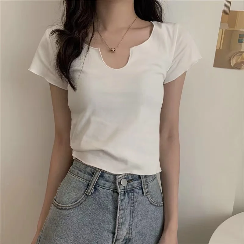 Casual Summer Tees Big Size Short Sleeve Women Basic T-shirts New Streetwear Solid Lady Shirt Gray White Women Top Blusas XXXL
Casual Summer Tees Big Size Short Sleeve Women Basic T-shirts New Streetwear Solid Lady Shirt Gray White Women Top Blusas XXXL
