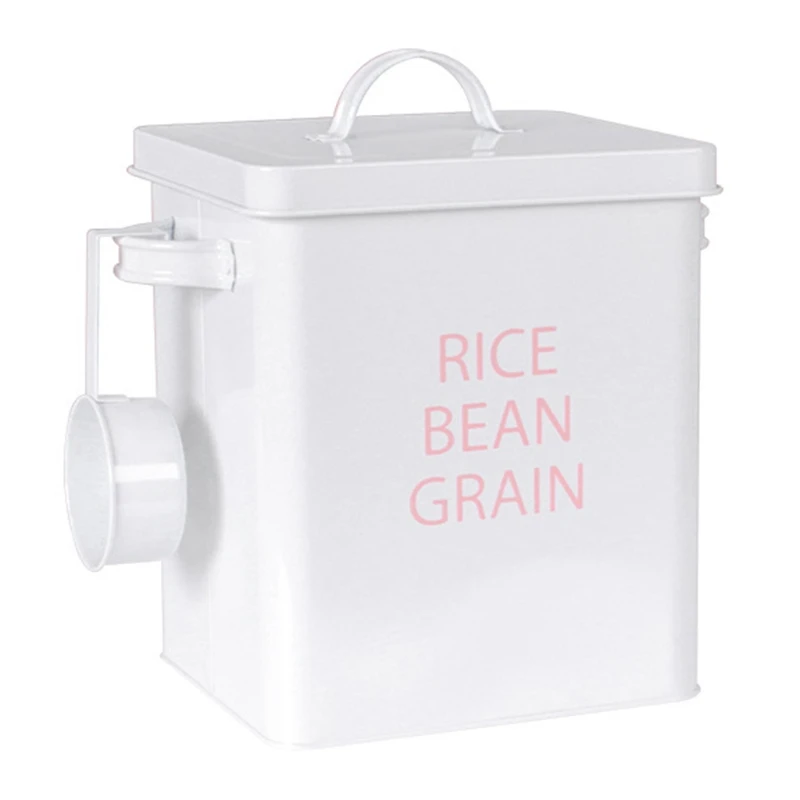 Thickened Iron Storage Box Grain Storage Barrel Rice Container Kitchen Organization Tank with Measuring Spoon Dispenser
Thickened Iron Storage Box Grain Storage Barrel Rice Container Kitchen Organization Tank with Measuring Spoon Dispenser
