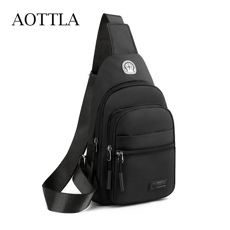 AOTTLA Men's Bag Classics Solid Color Chest Bag For Male Fashion Leisure Shoulder Bag Travel Male Bag Brand Men Versatile Bags
AOTTLA Men's Bag Classics Solid Color Chest Bag For Male Fashion Leisure Shoulder Bag Travel Male Bag Brand Men Versatile Bags