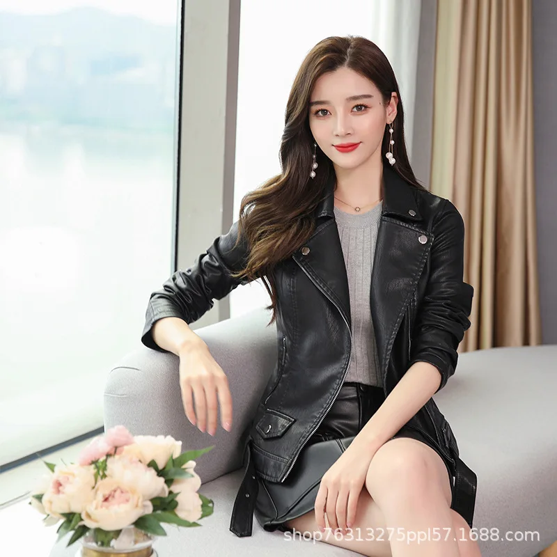 New Leather Jacket Women's Spring and Autumn Short High-end Slim Fashion All-match Women's Leather Jacket Motorcycle Clothing
New Leather Jacket Women's Spring and Autumn Short High-end Slim Fashion All-match Women's Leather Jacket Motorcycle Clothing