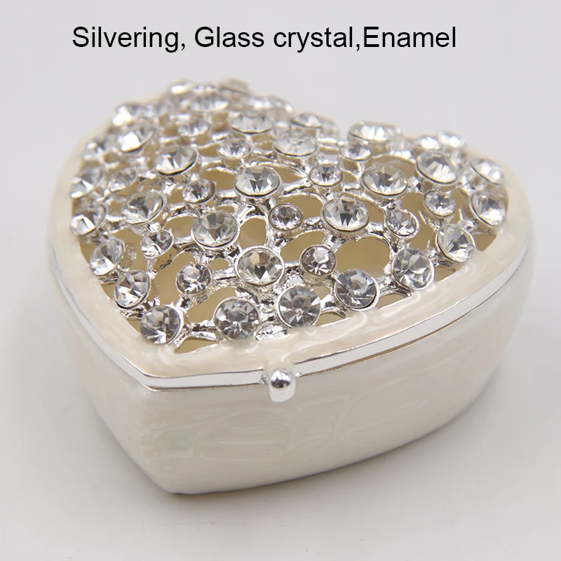 Crystal Heart Shape trinket Box Jewelry Storage Treasure Chest Organize Keepsake Gifts Box Case for Girl Women
Crystal Heart Shape trinket Box Jewelry Storage Treasure Chest Organize Keepsake Gifts Box Case for Girl Women