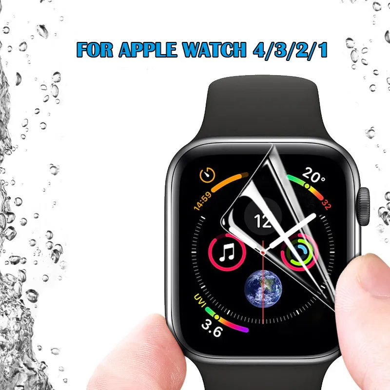 Clear full cover protector film for apple watch 5 40mm 44mm transparent hydrogel film soft screen protetive film 38mm 42mm
Clear full cover protector film for apple watch 5 40mm 44mm transparent hydrogel film soft screen protetive film 38mm 42mm