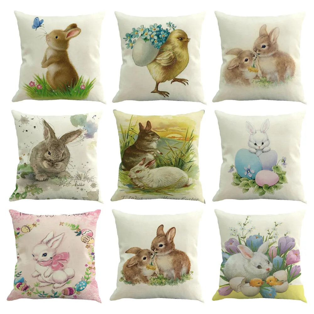 45x45cm Cushion Cover Happy Easter Cotton Rabbit Pillow Case Sofa Pillowcases Easter Decorations For Home Pillow Cover Wholesale
45x45cm Cushion Cover Happy Easter Cotton Rabbit Pillow Case Sofa Pillowcases Easter Decorations For Home Pillow Cover Wholesale