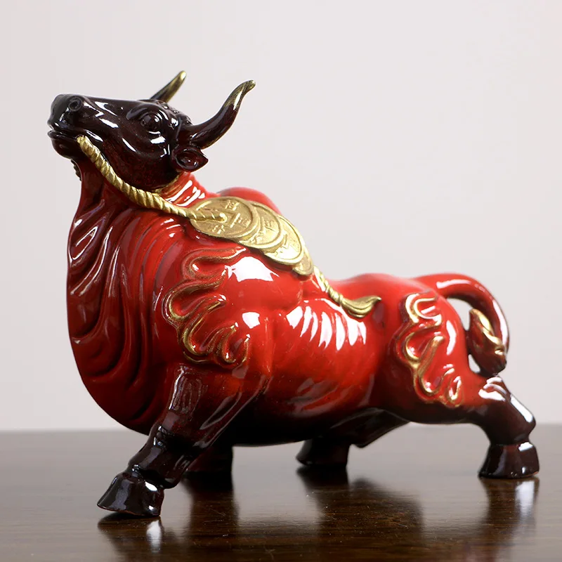 In the Year of Ox, Daji Home TV Cabinet Desktop Tea Room decorations gifts porcelain bullish ornaments
In the Year of Ox, Daji Home TV Cabinet Desktop Tea Room decorations gifts porcelain bullish ornaments