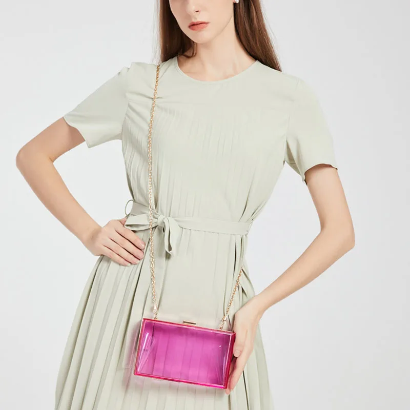 Роскошный модный прозрачный акриловый вечерний клатч женские сумочки Дамские