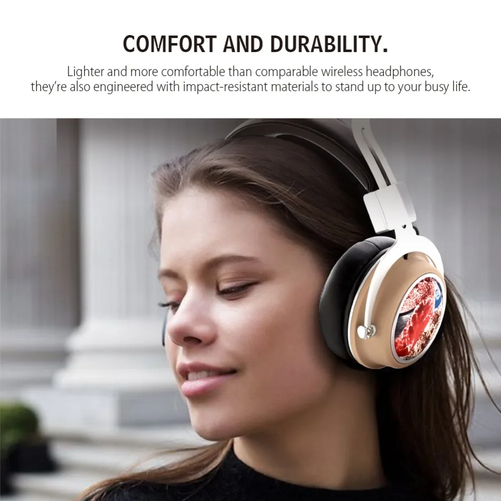 Wireless Bluetooth 5.0 Headphones HIFI Stereo Sports Noise Canceling Music Headset Bass Standby 120H A2DP /AVRCP with Microphone
Wireless Bluetooth 5.0 Headphones HIFI Stereo Sports Noise Canceling Music Headset Bass Standby 120H A2DP /AVRCP with Microphone