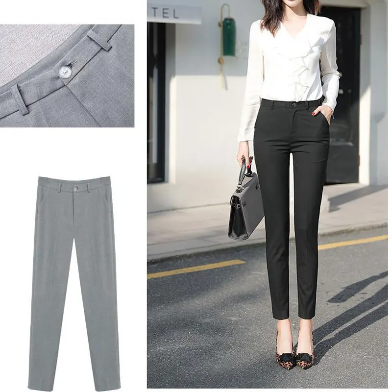 Casual Slim Fit Formal Office OL Suit Trousers Women Vintage Soft Cotton Ankle-Length Straight Pants Business Basic Work Pants
Casual Slim Fit Formal Office OL Suit Trousers Women Vintage Soft Cotton Ankle-Length Straight Pants Business Basic Work Pants