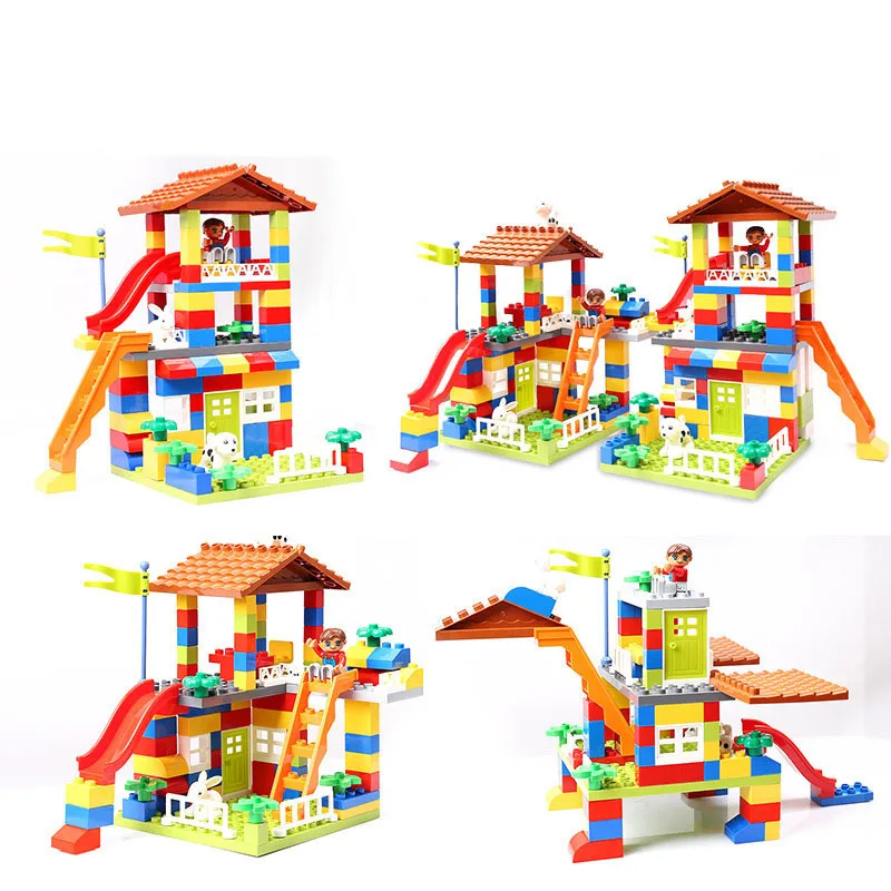 2020 new duplos house robot figures and plate track bricks compatible legoINGlys duplos blocks set
2020 new duplos house robot figures and plate track bricks compatible legoINGlys duplos blocks set