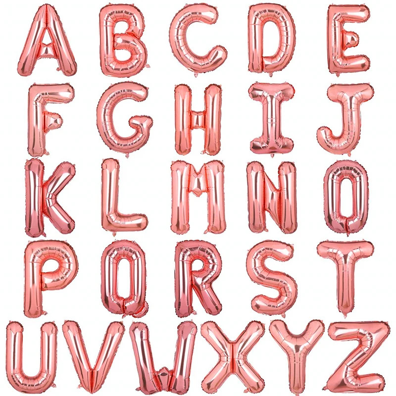 16inch gold silver blue pink a-z letter alphabet foil balloons wedding event christmas halloween festival birthday party B11-35
16inch gold silver blue pink a-z letter alphabet foil balloons wedding event christmas halloween festival birthday party B11-35