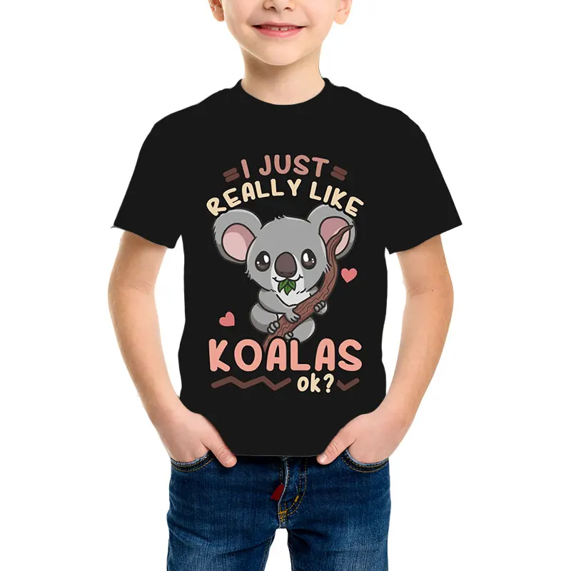 Koala Sloth Letter T Shirt 3D Print Boy Girl Harajuku Shirt Loose Short Sleeve Summer Kid Toddler Graphic Streetwear Tees Tops
Koala Sloth Letter T Shirt 3D Print Boy Girl Harajuku Shirt Loose Short Sleeve Summer Kid Toddler Graphic Streetwear Tees Tops