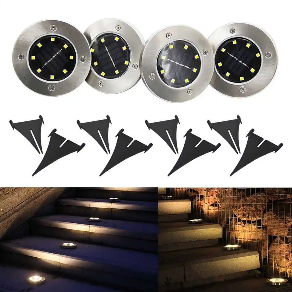 4/8/12Pack Solar Garden Light 8LED Solar Ground Light Waterproof Underground Sensor Light Lawn Road Landscape Light
4/8/12Pack Solar Garden Light 8LED Solar Ground Light Waterproof Underground Sensor Light Lawn Road Landscape Light
