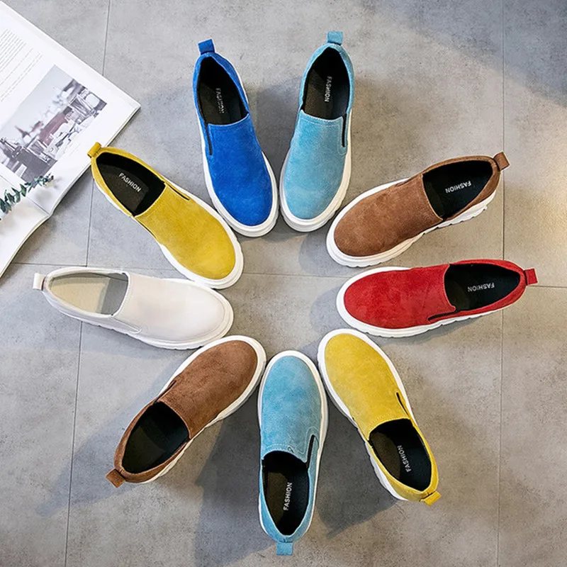 Women's Flats Platform Shoe 2021 Spring Autumn Genuine Leather Thick Sole Sneakers Shoes Woman Platform Heels Women Shoe Sneaker
Women's Flats Platform Shoe 2021 Spring Autumn Genuine Leather Thick Sole Sneakers Shoes Woman Platform Heels Women Shoe Sneaker