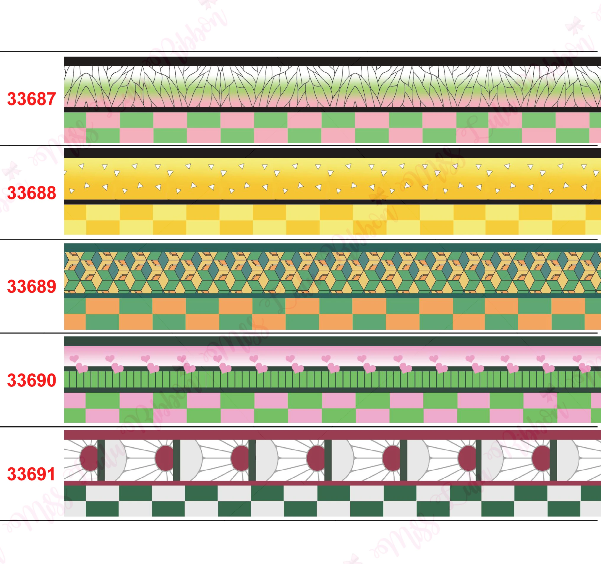 16mm-75mm Japan Cartoon Anime Ghost Series 9 Square Stripe Printed Grosgrain/Elastic Ribbon DIY Hair Accessories 50Y Wholesale
16mm-75mm Japan Cartoon Anime Ghost Series 9 Square Stripe Printed Grosgrain/Elastic Ribbon DIY Hair Accessories 50Y Wholesale