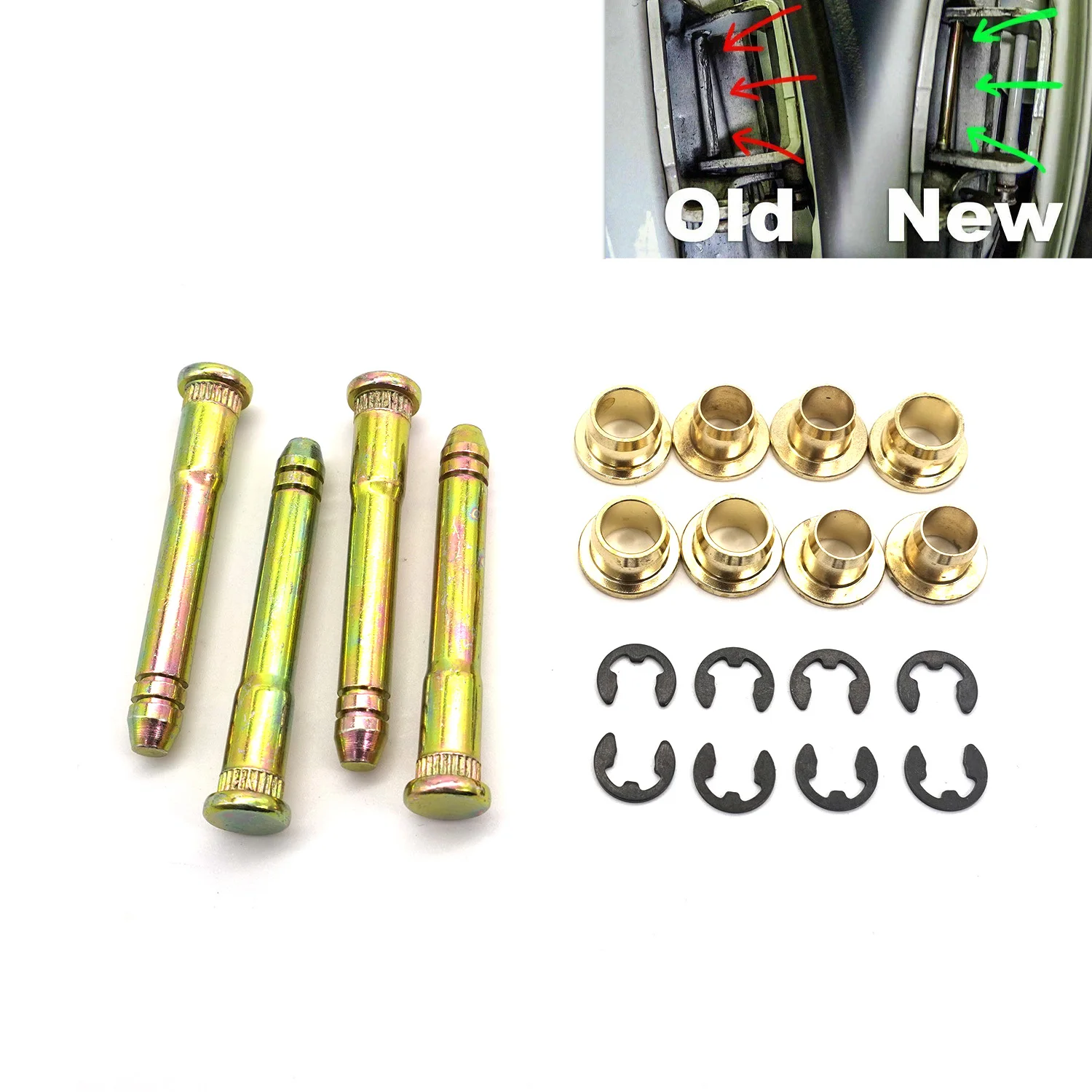 Brand New And High Quality Door Hinge Pin and Bushing Repair Kits For Ford Car Accessories and Bushing Repair Kit Replacement
Brand New And High Quality Door Hinge Pin and Bushing Repair Kits For Ford Car Accessories and Bushing Repair Kit Replacement