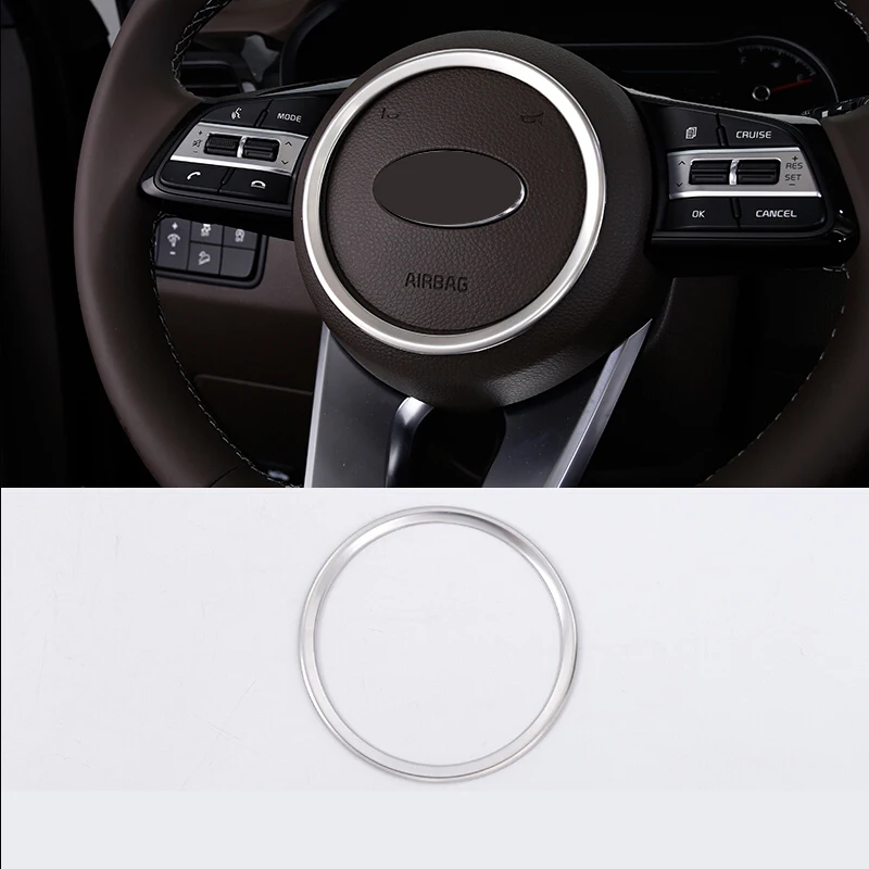 For Kia Optima K5 2016 2017 2018 Car Steering wheel Button frame Cover Trim Stainless steel auto accessories car styling 
For Kia Optima K5 2016 2017 2018 Car Steering wheel Button frame Cover Trim Stainless steel auto accessories car styling