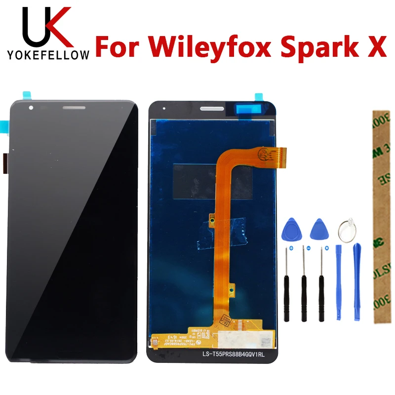 100% протестированный ЖК дисплей для Wileyfox Spark X с сенсорным экраном в сборе|Экраны