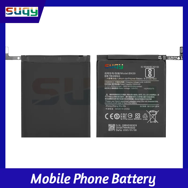 BN39 True 3000mAh Phone Battery for xiaomi Mi Play Bateria for Mi Play Battery Replacement Batterie for xiaomi Play Batteria
BN39 True 3000mAh Phone Battery for xiaomi Mi Play Bateria for Mi Play Battery Replacement Batterie for xiaomi Play Batteria