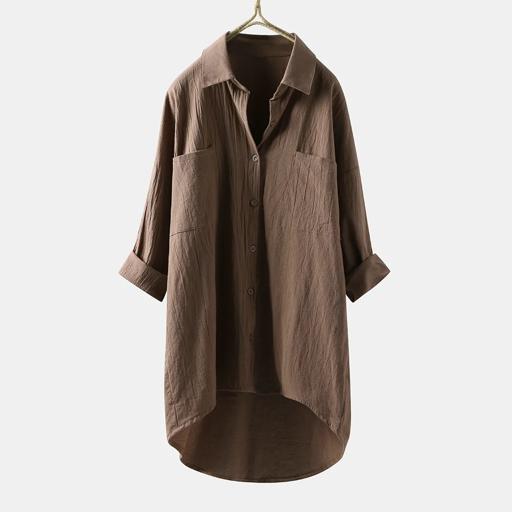 Women's Blouse Women's Casual Linen Blouses Tops Long Sleeve Button Down Shirts Ladies Loose Solid Casual Blouses
Women's Blouse Women's Casual Linen Blouses Tops Long Sleeve Button Down Shirts Ladies Loose Solid Casual Blouses