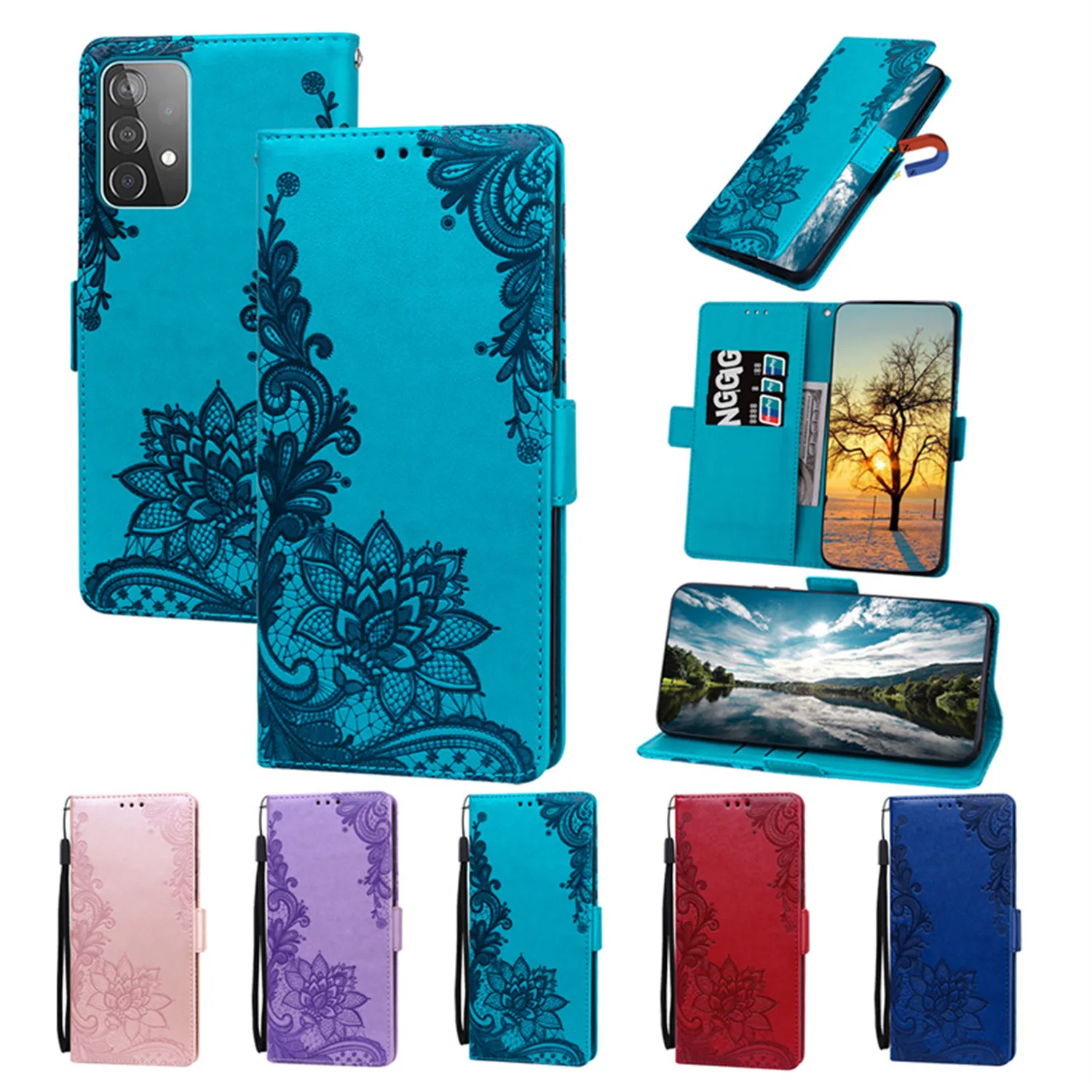 2020 Lace Flower Leather Flip Card Stand Cover Magnetic Phone Coque Wallet Case For iPhone 6 6S 7 8 Plus 11 12 Pro XS MAX XR SE
2020 Lace Flower Leather Flip Card Stand Cover Magnetic Phone Coque Wallet Case For iPhone 6 6S 7 8 Plus 11 12 Pro XS MAX XR SE