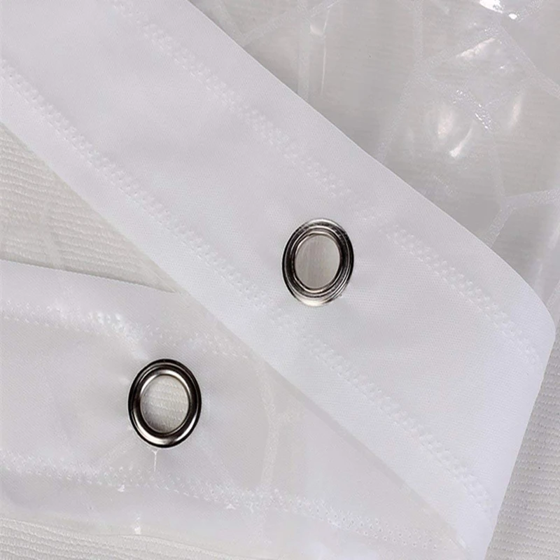 Clear EVA Shower Curtain Liner Mildew Resistant, 3D Water-Cube Shower Curtain 180x180cm
Clear EVA Shower Curtain Liner Mildew Resistant, 3D Water-Cube Shower Curtain 180x180cm