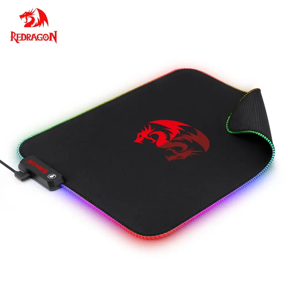 Игровой коврик для мыши Redragon Pluto P026 9 режимов освещения резиновая основа 330*260*3 мм