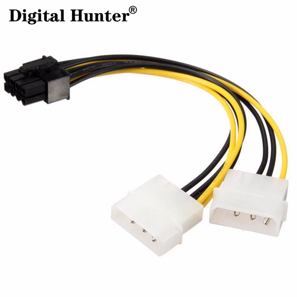 18cm 8Pin To Dual 4Pin Video Card Power Cord Y Shape 8 Pin PCI Express To Dual 4 Pin Molex Graphics Card Power Cable
18cm 8Pin To Dual 4Pin Video Card Power Cord Y Shape 8 Pin PCI Express To Dual 4 Pin Molex Graphics Card Power Cable
