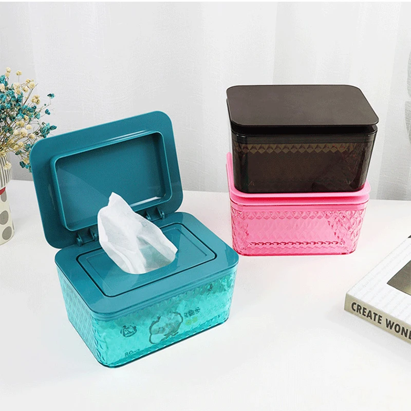 Multi-color selection wet tissue box desktop sealed wet tissue storage box dustproof with lid wet tissue box pumping box
Multi-color selection wet tissue box desktop sealed wet tissue storage box dustproof with lid wet tissue box pumping box