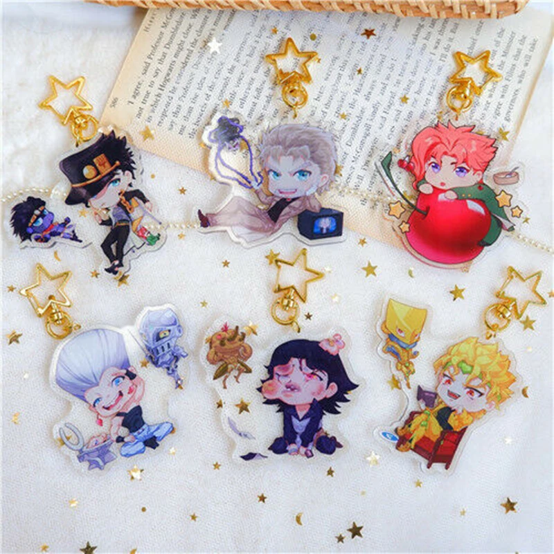 Cosmile новинка JoJos Необычные приключения kakuin JOTARO Polnareff акриловый брелок креативный