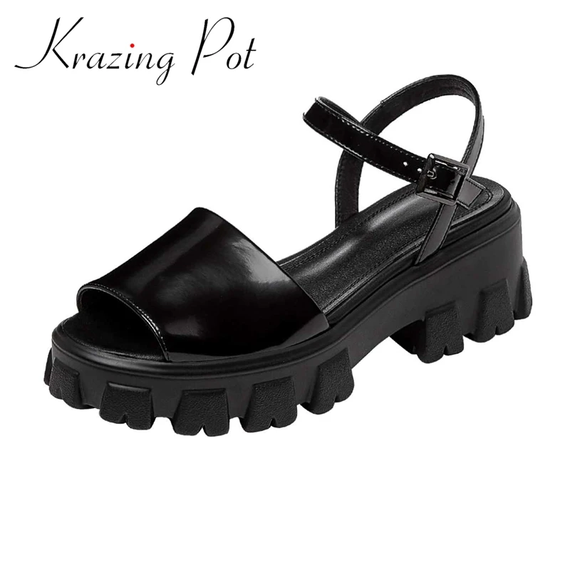 Босоножки Krazing Pot женские на высоком каблуке, однотонные сандалии из натуральной кожи, в стиле преппи, винтажные, в британском стиле, с пряжко...
Босоножки Krazing Pot женские на высоком каблуке, однотонные сандалии из натуральной кожи, в стиле преппи, винтажные, в британском стиле, с пряжко...