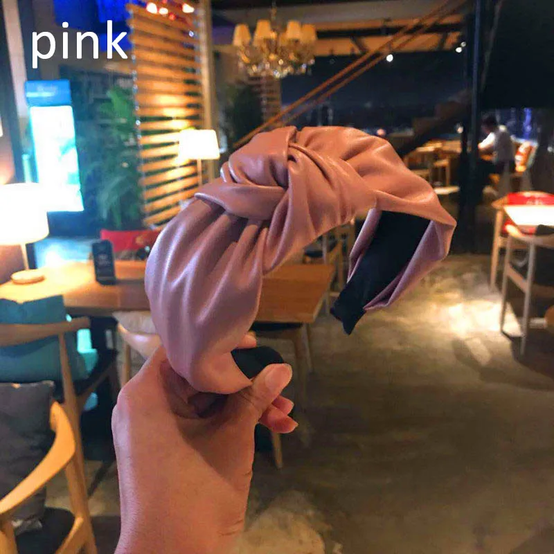 Top Knotted Hair Hoop PU Leather Retro Hairbands Handmade Head Hoop Women Headband Girl Headwear Korean Trendy Hair Accessories
Top Knotted Hair Hoop PU Leather Retro Hairbands Handmade Head Hoop Women Headband Girl Headwear Korean Trendy Hair Accessories