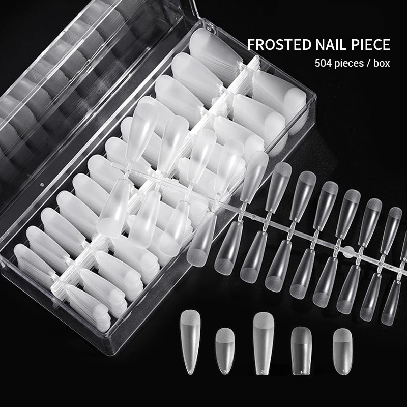 504pcs/Sets Full Dull Polish False Nail for Design Long Tip Transparent With Manicure Dual Forms Finger Extension Nail Art Tool
504pcs/Sets Full Dull Polish False Nail for Design Long Tip Transparent With Manicure Dual Forms Finger Extension Nail Art Tool