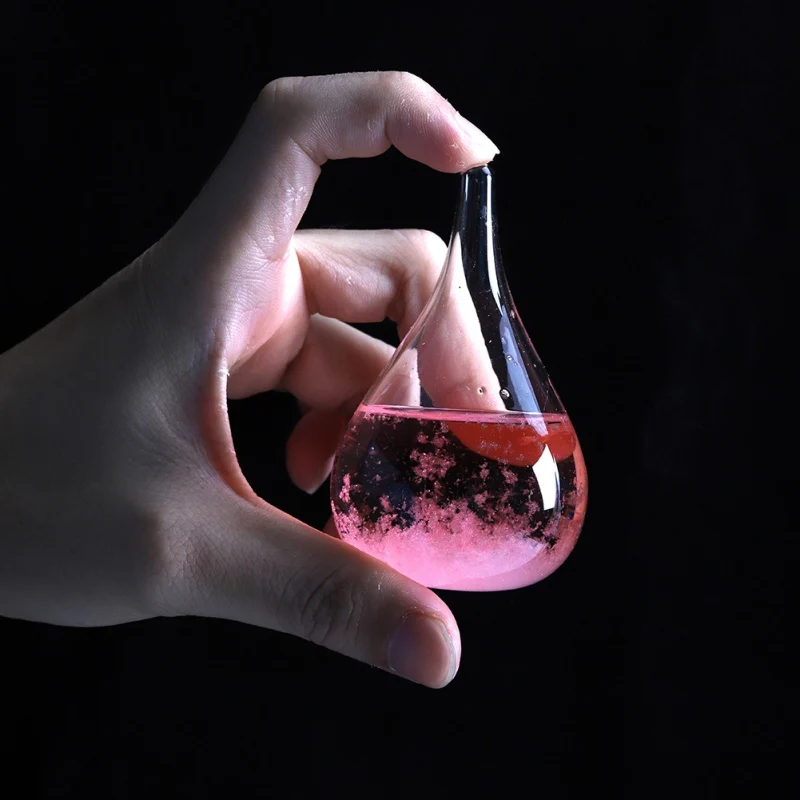 30ml Transparent Droplet Storm Glass Water Drop Weather Storm Forecast Predictor Monitor Bottle Barometer Home Desktop Decor
30ml Transparent Droplet Storm Glass Water Drop Weather Storm Forecast Predictor Monitor Bottle Barometer Home Desktop Decor