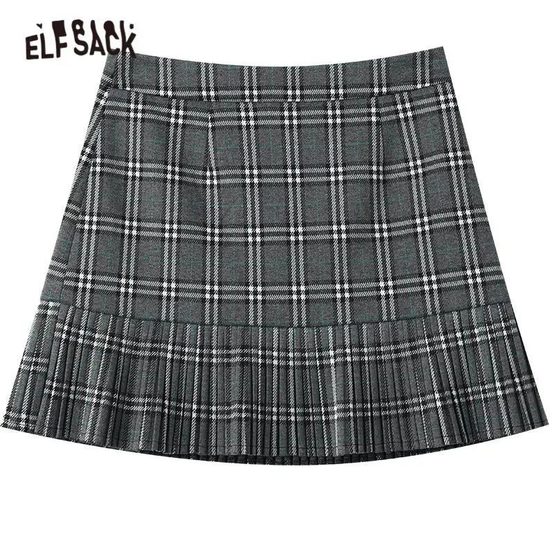 ELFSACK Plaid British High Waist Casual Knit Women Preppy Mini Skirts,2021 Winter ELF Vintage,Korean Female Daily Ruffle Bottom
ELFSACK Plaid British High Waist Casual Knit Women Preppy Mini Skirts,2021 Winter ELF Vintage,Korean Female Daily Ruffle Bottom