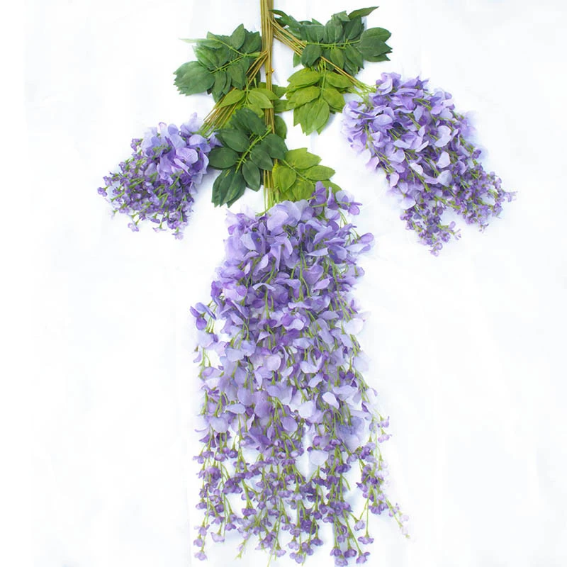 1PC 110cm Silk Wisteria Flowers White Hanging Flower For Decor Artificial Plants For Wedding Party Wall Decoration DIY Home
1PC 110cm Silk Wisteria Flowers White Hanging Flower For Decor Artificial Plants For Wedding Party Wall Decoration DIY Home