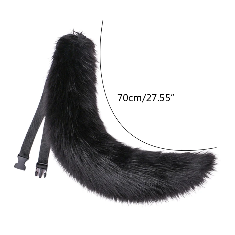 70cm Novelty Faux Fur Animal Bendable Tail Solid Color Foxtail for Adult Kids Furry Wolf Halloween Party Cosplay Costume
70cm Novelty Faux Fur Animal Bendable Tail Solid Color Foxtail for Adult Kids Furry Wolf Halloween Party Cosplay Costume