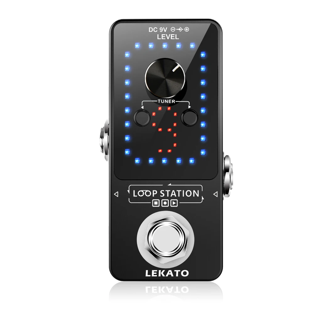 LEKATO Guitar Effect Pedal Looper 9 Loops 40 Minutes Recording Time Loop Station with Tuner Overdub Guitar Looper Musical Sports
LEKATO Guitar Effect Pedal Looper 9 Loops 40 Minutes Recording Time Loop Station with Tuner Overdub Guitar Looper Musical Sports