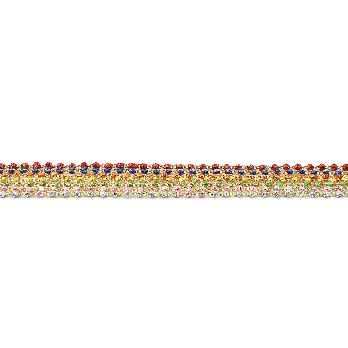 DoreenBeads Fashion Gold Color Copper Multicolor Sequins Enamel Link Cable Chain Findings For DIY Bracelets Jewelry 5x2mm, 1 M
DoreenBeads Fashion Gold Color Copper Multicolor Sequins Enamel Link Cable Chain Findings For DIY Bracelets Jewelry 5x2mm, 1 M