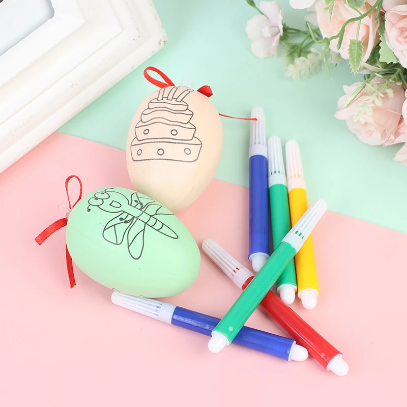 8pcs/Set Handmade DIY Easter Egg & Colorful Pen Cartoon Painted Painted Eggshell Toys Kids Educational Arts And Crafts For Kids 
8pcs/Set Handmade DIY Easter Egg & Colorful Pen Cartoon Painted Painted Eggshell Toys Kids Educational Arts And Crafts For Kids
